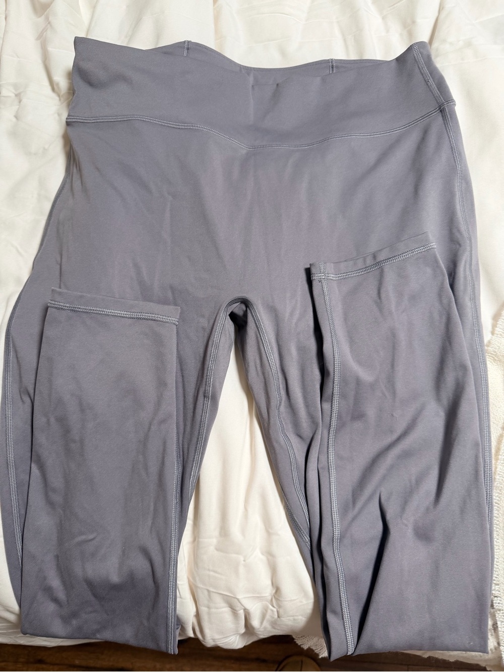 Gray High-Waist Pocket Leggings